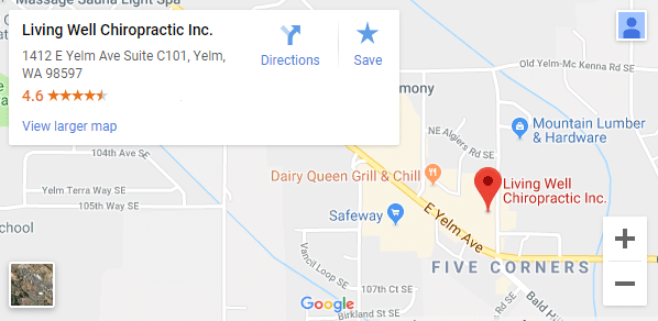 Map of Yelm WA Chiropractors